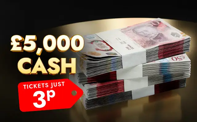 Just 3p could land you £5,000 tax-free cash!