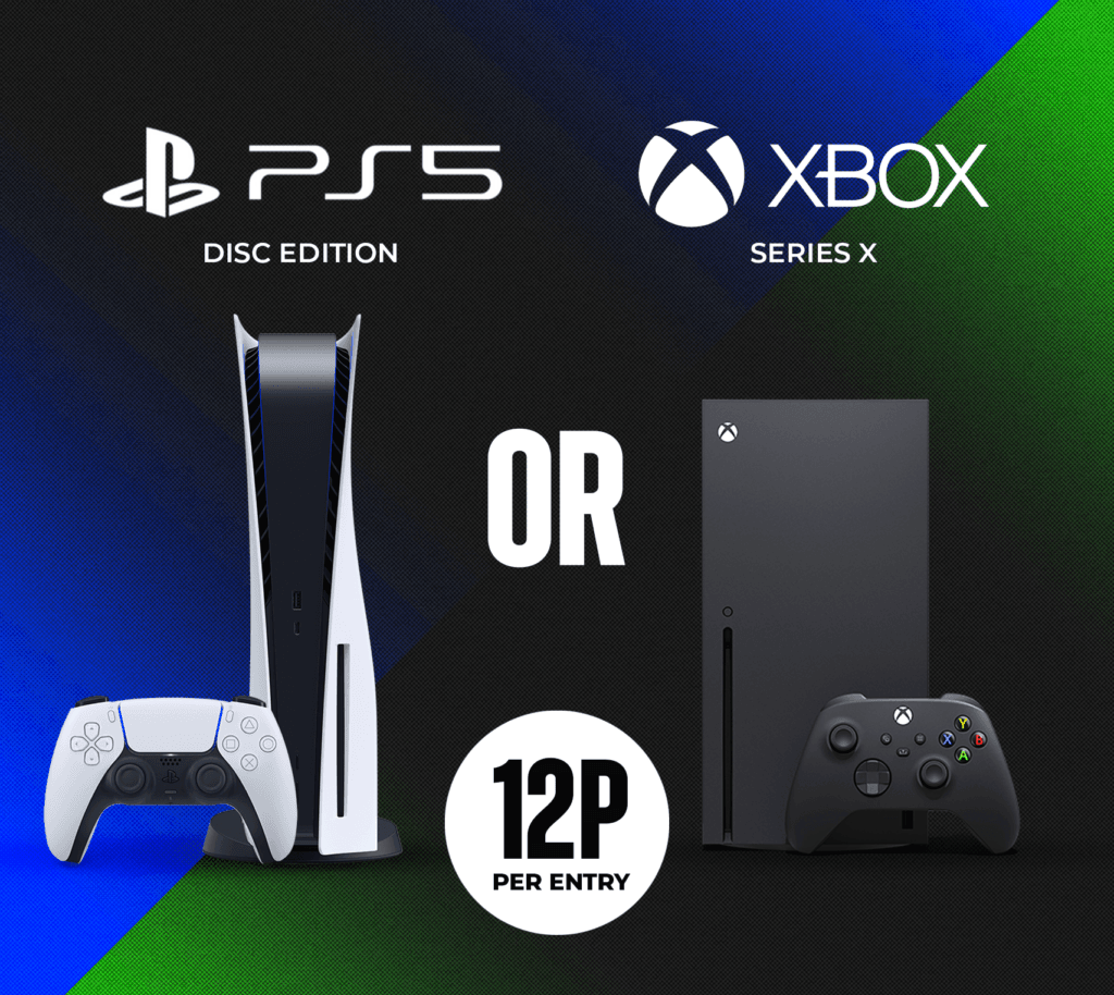 Win Your Choice Of Games Console For 12p!