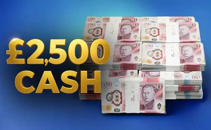 Enjoy a massive £2,500 tax-free cash!