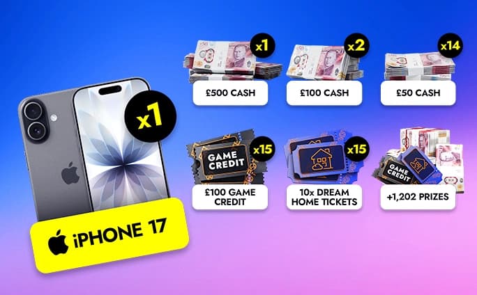 IPHONE 17 & 1,249+ PRIZES!